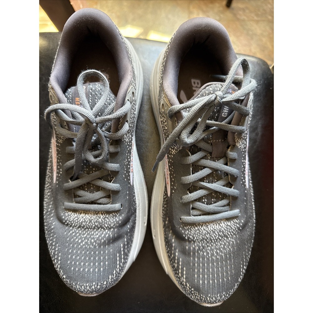 Brooks Ghost Max 2 Women's Ebony Sweet Lavender Alloy Lace Up Mesh Sneakers-9